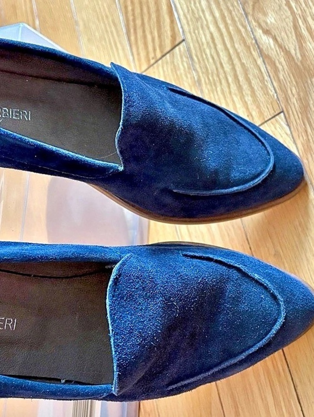 Barbara Barbieri Pointed Toe Flats in Blue EU 39